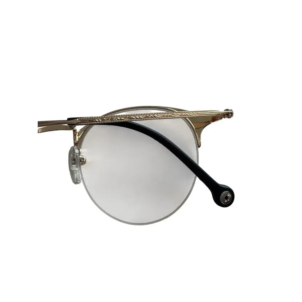 NWOT I Chiil red and gold half frame eye glasses